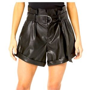 Faux Leather Shorts
